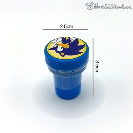 Razítka Sonic 12 ks | Dětská razítka Ježek Sonic pro kreativní tvoření