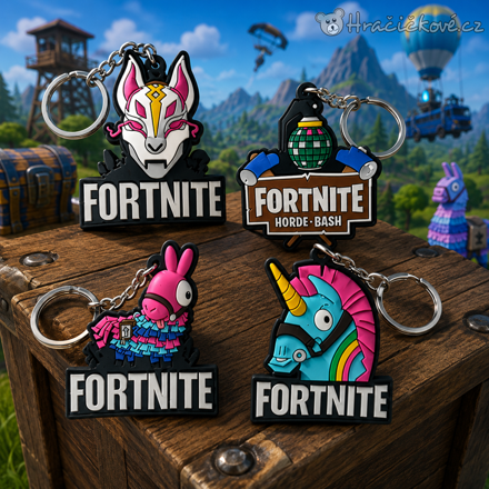 Fortnite klíčenka 6-9 cm | Herní přívěsek na klíče Fortnite