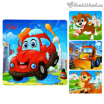 Dřevěné malé puzzle pro nejmenší | Edukační puzzle