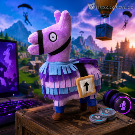 Plyšová Llama Loot Fortnite 20-35 cm | Herní plyšák Fortnite pro děti