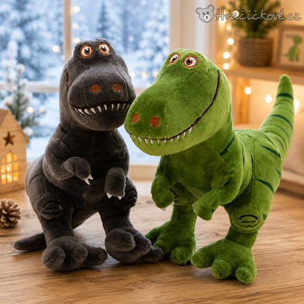 Plyšový dinosaurus 40 cm | Hebký plyšák dinosaurus 2 barvy