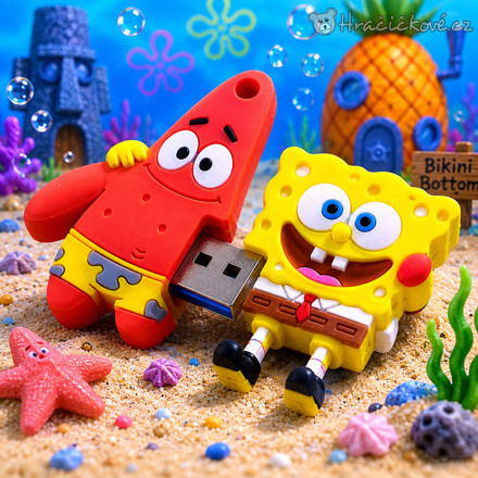 USB flash disk SpongeBob a Patrick | Originální flashka 4GB–32GB