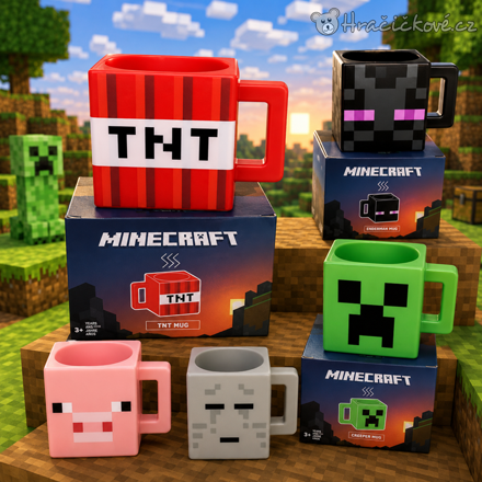 Hrneček Minecraft | Keramický hrnek s motivem Minecraft pro děti