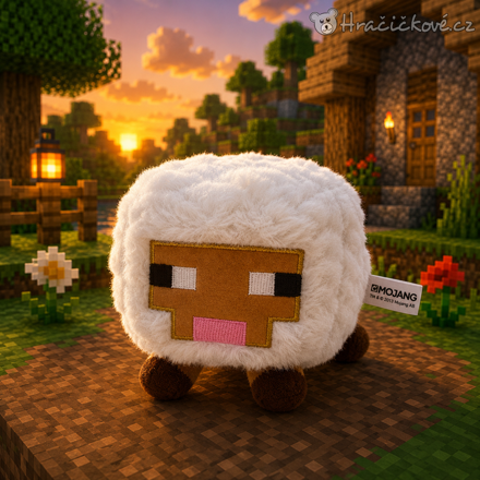 Minecraft plyšová ovce Sheep 16 cm | Plyšák Minecraft pro děti