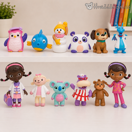 Figurky Doktorka Plyšáková Doc McStuffins 12 ks | Pohádkové figurky pro děti