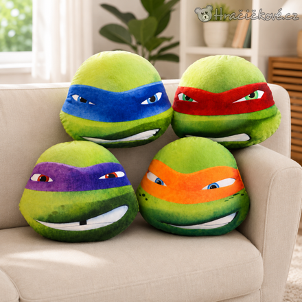 Polštářek Želva Ninja 40 × 30 cm | Polštář Teenage Mutant Ninja Turtles