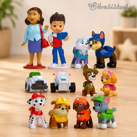  Figurky Tlapková patrola 2–8 cm sada 12 ks | Paw Patrol figurky