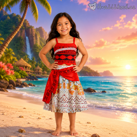Kostým Odvážná Vaiana Moana | Dětský kostým Moana pro holky typ 1
