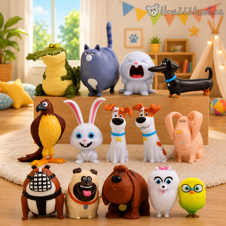 Figurky Tajný život mazlíčků 14 ks | Sada figurek Secret Life of Pets