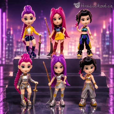 Figurky K-Pop Lovkyně démonů Demon Hunters 6 ks | Sada pohádkových figurek