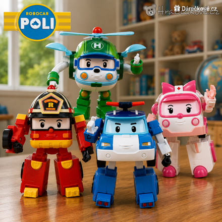 Robocar Poli transformace 4 ks | Transformující figurky Robocar Poli