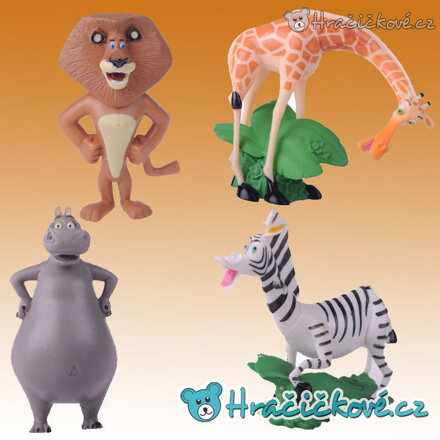 Figurky Madagaskar 8 cm sada 4 ks | Pohádkové figurky Madagascar