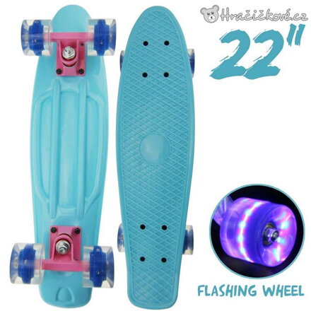 Skateboard Penny Board 22" se svítícími kolečky | Dětský skateboard