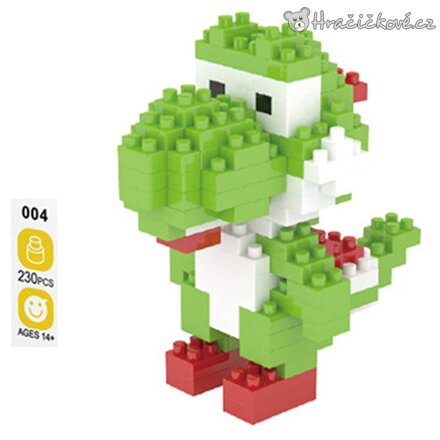 Stavebnicové bloky Yoshi Mario 230 dílků | Stavebnice postavičky Yoshi
