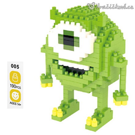 Stavebnicové bloky Mike Wazowski Příšerky s.r.o. | Stavebnice 190 dílků 