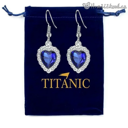 Náušnice Titanic Heart of the Ocean | Elegantní náušnice Titanic