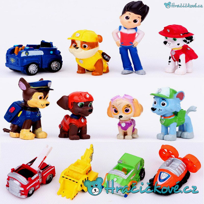 12ks Figurek Z Pohadky Tlapkova Patrola Paw Patrol