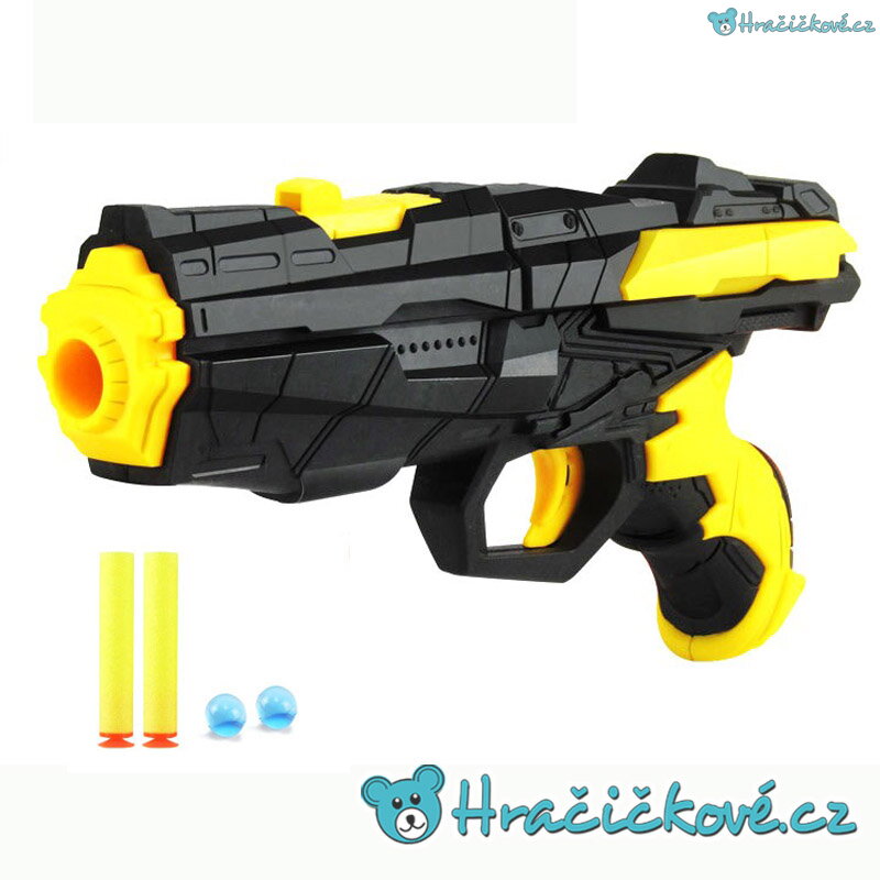 Nerf Pistole Typu Nefr Na Vodni Naboje Nebo Meke Strely Zluta