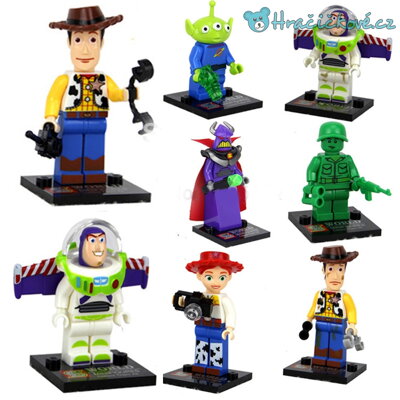 Toy Story figurky, 8ks (stavebnice typu Lego)