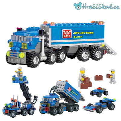 Modrý kamion, 163 dílků (stavebnice typu Lego)