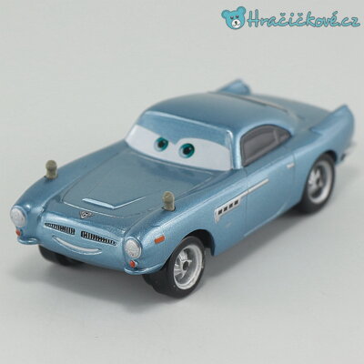 Finn McMissile - kovové autíčko 1:55, Disney Pixar Cars (auta)