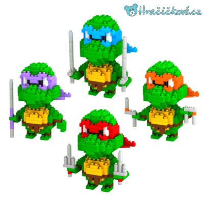 Stavebnicové bloky - Želva ninja, výběr ze 4 typů