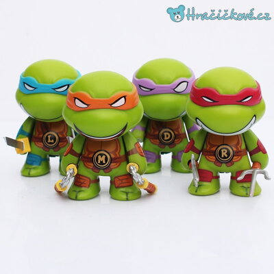 Krásné 4 figurky Ninja želvy, vel. 7cm 
