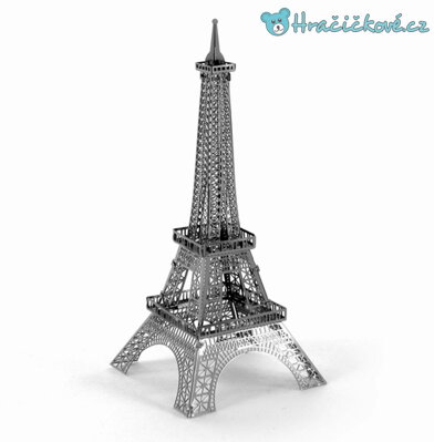 Stavebnice 3D puzzle z kovových dílků - Eiffelova věž