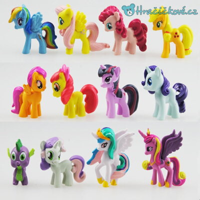 Sada figurek poníků, 12 kusů (My Little Pony)