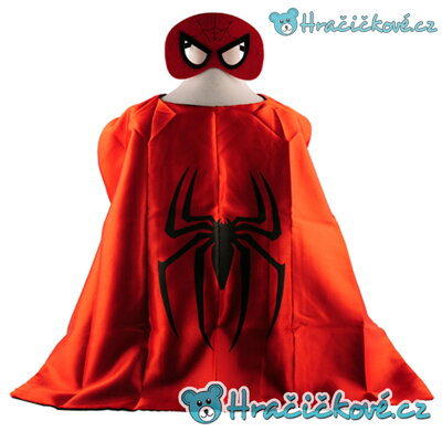 Dětský kostým Spiderman, plášť s maskou (karnevalový kostým)