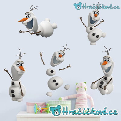 Samolepka Ledové království – 5x sněhulák Olaf (Frozen)