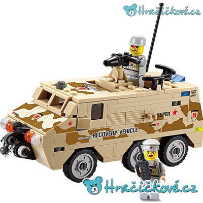 Zásahové vojenské vozidlo, 180 dílků (stavebnice typu Lego)