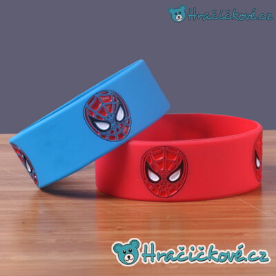 Silikonový náramek Spiderman, 2 barvy
