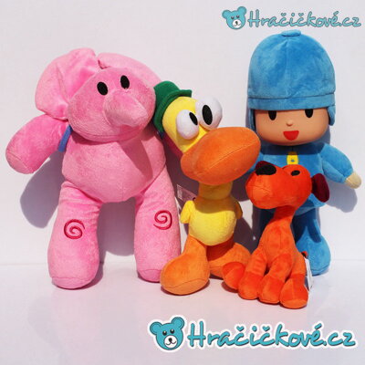 Plyšové hračky ze seriálu Pocoyo