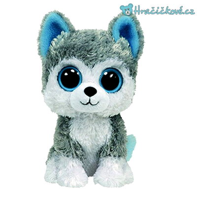 Plyšový pejsek Husky s velkýma očima