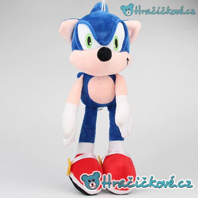 Plyšák ze seriálu Dobrodružství Ježka Sonica / Sonic, 30cm