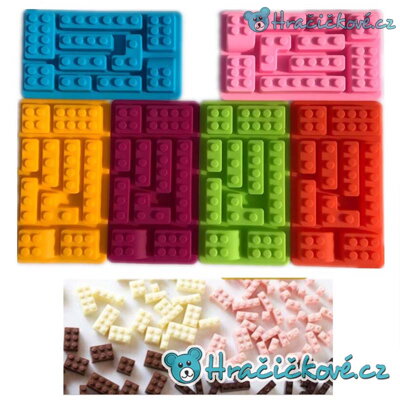 Silikonový formička (forma) na výrobu kostiček „Lego" z ledu nebo čokolády...