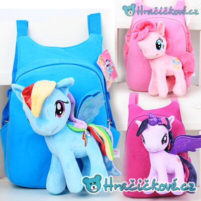 3D Dívčí batoh (batůžek) s poníkem z pohádky My Little Pony