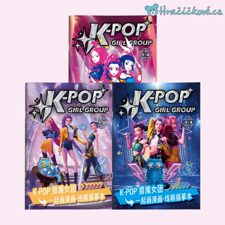 Omalovánky K-pop: Lovkyně démonů (Demon Hunters)