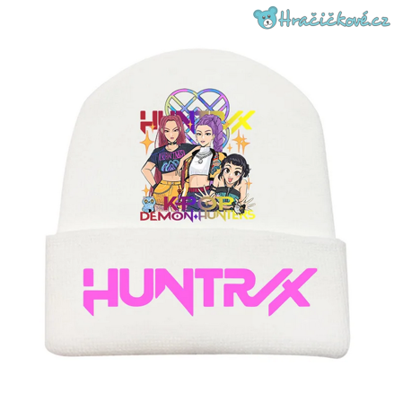 Bílá zimní čepice K-pop: Lovkyně démonů (Demon Hunters)