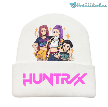 Bílá zimní čepice K-pop: Lovkyně démonů (Demon Hunters)