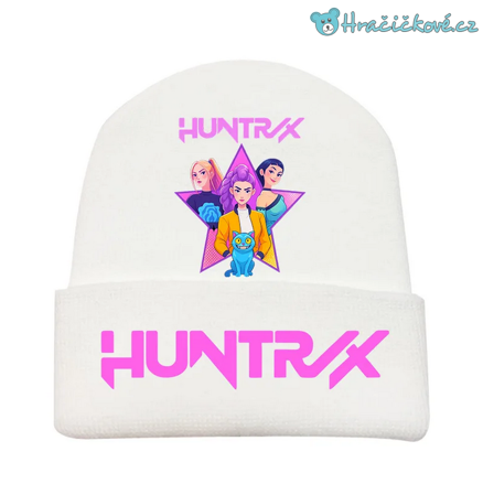 Bílá zimní čepice K-pop: Lovkyně démonů (Demon Hunters)