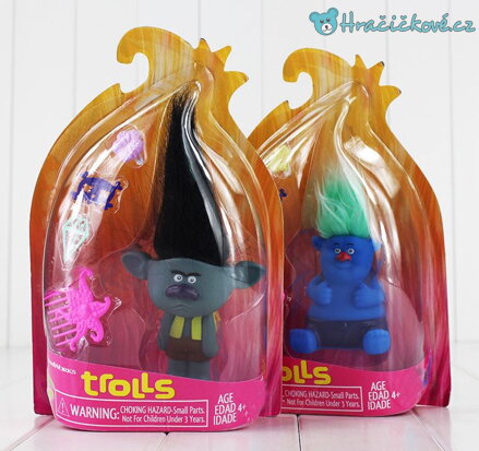Figurky Trolů z filmu Trolové (Trolls)