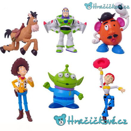 6 ks figurek z pohádky Toy Story ( Woody, Buzz aj.)