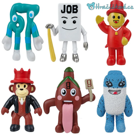 Figurky z Roblox hry Steal a Brainrot, 6ks