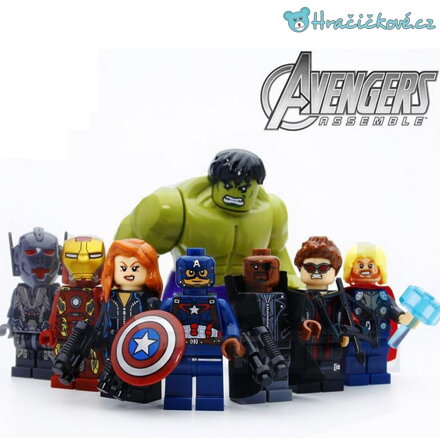 Avengers, 8 ks Mini figurky (stavebnice typu Lego)