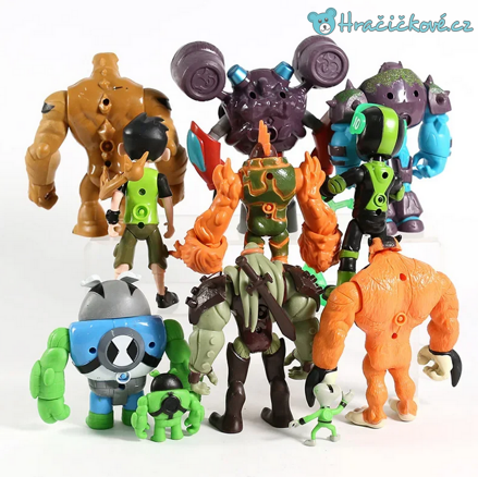 Figurky ze seriálu Ben 10, 11ks, 4-13cm 