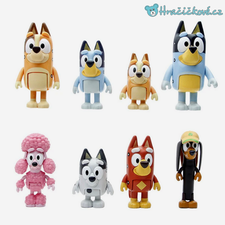 Figurky z pohádky Bluey 8ks