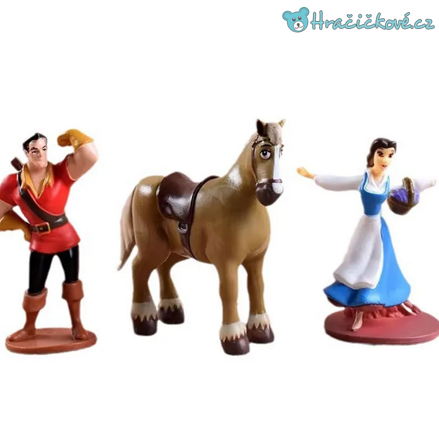 Figurky z pohádky Kráska a zvíře, 6ks Figurky z pohádky Kráska a zvíře, 6ks