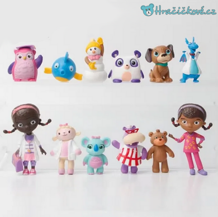 Figurky doktorka Plyšáková (Doc Mcstuffins), 12ks